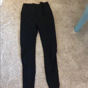 Black cheetah print leggings